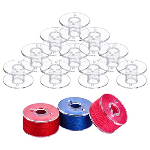 50 Pcs Sa156 Bobbins For Sewing Machine Plastic Bobbins