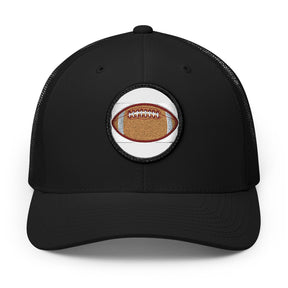 Embroidered Football Patch Trucker Hat