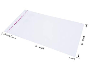 6x9 Inches 100 Count Cellophane Plastic Bags Resealable Plastic Bags