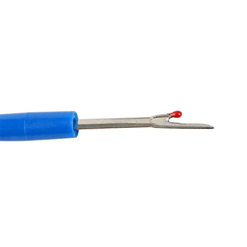 3 Pcs Blue Plastic Handle Sewing Stitch Thread Seam Ripper Unpicker