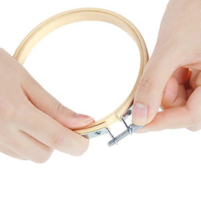 7 Inch Wooden Round Embroidery Hoops Bamboo Circle Cross Stitch Hoop