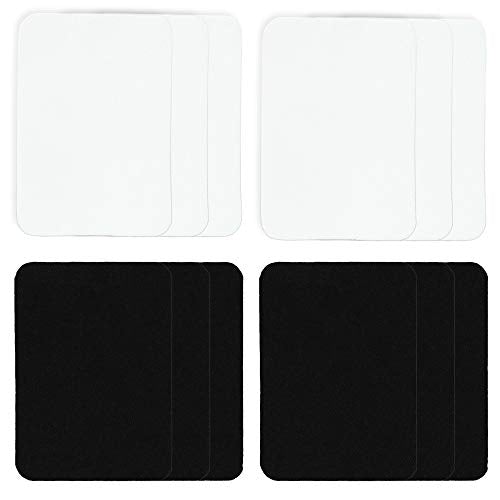 12 Pcs Black And White Fabric Iron On Patches Inside & Outside