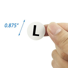 3500 Pcs 5 Size  Clothing Stickers Adhesive Size Stickers For Clothing