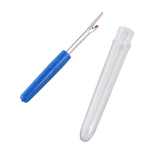 3 Pcs Blue Plastic Handle Sewing Stitch Thread Seam Ripper Unpicker