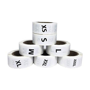 7 Sizes 3500 Pcs Clothing Size Stickers Labels Size Stickers For Clothing
