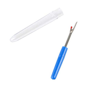 3 Pcs Blue Plastic Handle Sewing Stitch Thread Seam Ripper Unpicker