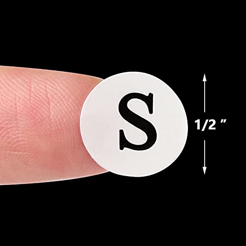 All 7 Sizes Pack Of 4200 Clothing Size Stickers Sizing Stickers With Zipper Bag
