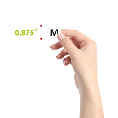 2800 Pcs 7 Sizes  Clothing Size Round Sticker Size Tags For Clothing