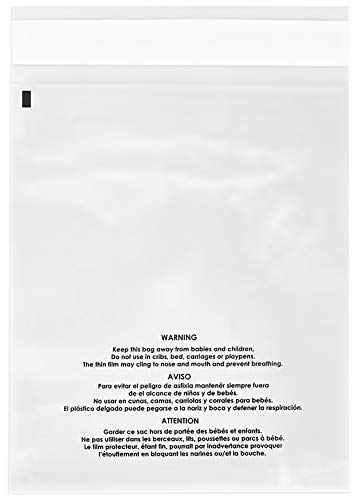 6x9 200 Count Clear Poly Bags T Shirt Plastic Bags Cellophane Bags