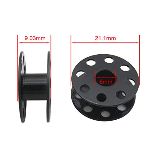 50 Pcs Black Steel Bobbins Metal Bobbins Sewing Machine Bobbins