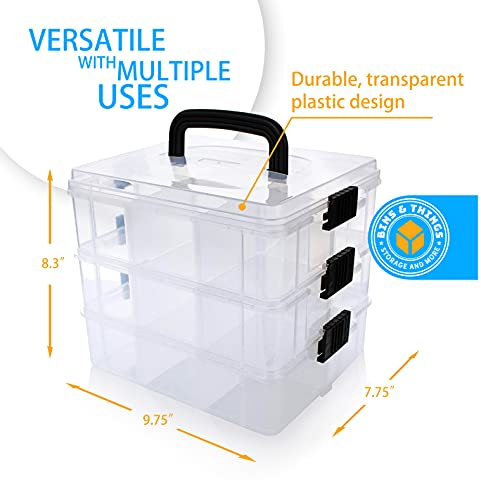 Storage Container With 18 Adjustable Compartments Craft Containers