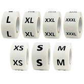 2800 Pcs 7 Sizes  Clothing Size Round Sticker Size Tags For Clothing