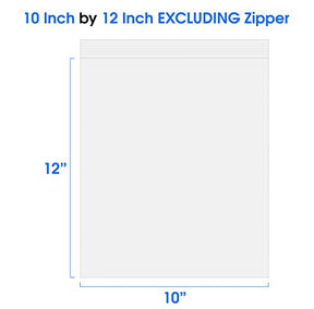 10x12 500 Count Resealable Plastic Bags Poly Bag Packaging Clothes