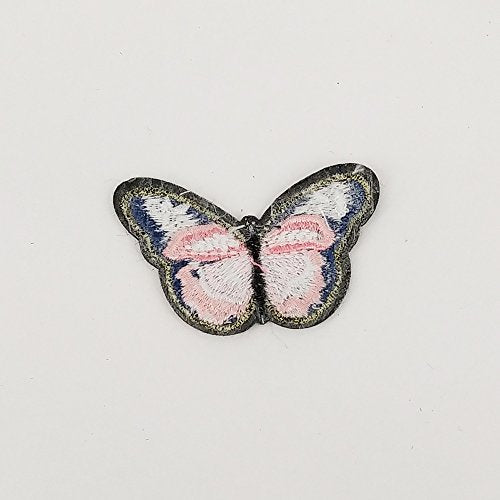 Random 16 Pcs Embroidered Butterfly Patch Iron On Patch Applique