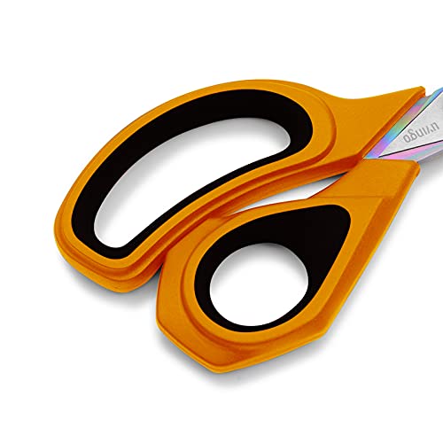 9.5 Inches Black/Aurantia Fabric Scissors All-Purpose Stainless Steel Scissors