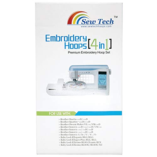 4 In 1 Embroidery Hoops Set  For Brother Embroidery Machine Hoop