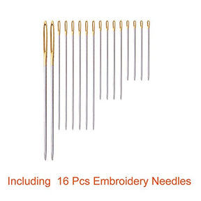 124 Skeins Embroidery Floss Cross Stitch Thread With Needles