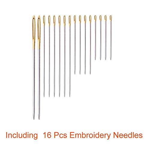 124 Skeins Embroidery Floss Cross Stitch Thread With Needles