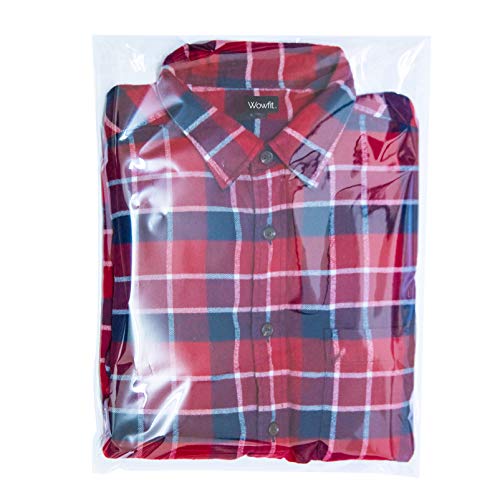 12x16 Inches 100 Count Clear Cellophane Plastic Bags T Shirt Bags
