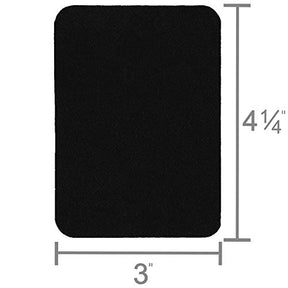 12 Pcs Black And White Fabric Iron On Patches Inside & Outside