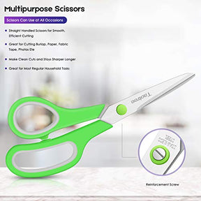 40 Pack Assorted Color Stainless Steel Scissors Craft Scissors