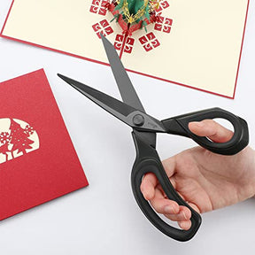 9.5 Inches Light Black/Black Fabric Scissors All-Purpose Stainless Steel Scissors