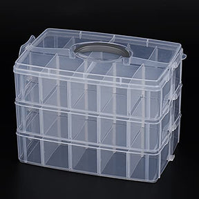 3 Layers Case Storage Box Embroidery Thread Organizer For 60 Spools