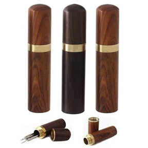 3 Pcs Wooden Needle Case  Sewing Needles Holder Storage Case