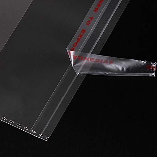 11x14 Inches Large 500 Pcs Resealable Cellophane Bags For Packaging Clothes
