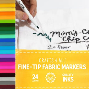 24 Pack Fabric Markers For Clothes Dual Tip Permanent Textile Marker