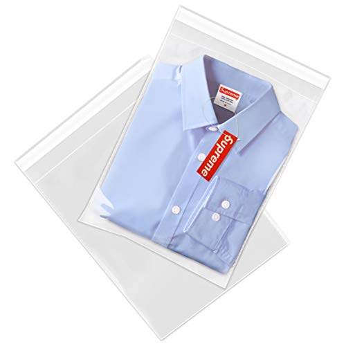 11x14 200 Count Poly Bags For Shirts T Shirt Bags Clear Plastic Bags