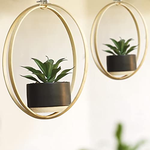 6 Pieces Embroidery Hoops Bamboo Circle Cross Stitch Hoops