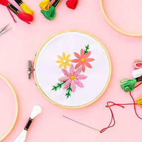 12 Pieces 3 Inch Bamboo Circle Hoops Rings For Embroidery And Cross Stitch