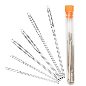 6 Pieces Large Eye Blunt Needles Stainless Sewing Needles