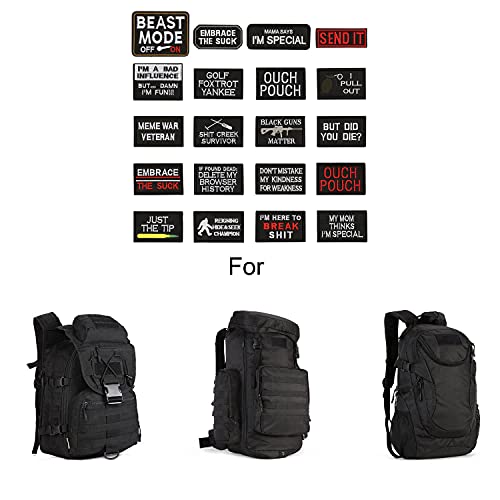 20 Pieces Tactical Military Patch Embroidery Patch Set For Military Uniforms