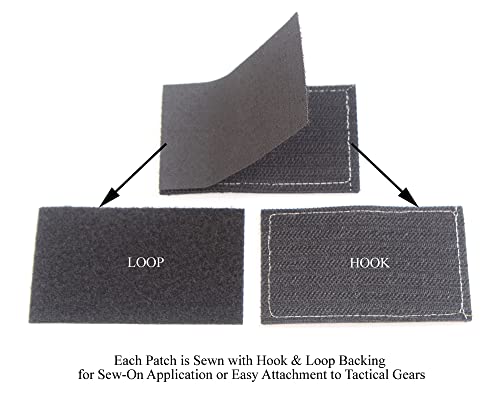 Gold Border Tactical Patches USA Flag With Hook And Loop For Military Uniform