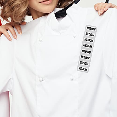 Medium Clothing Size Strip Labels 250 Strips Per Roll Clothing Size Labels