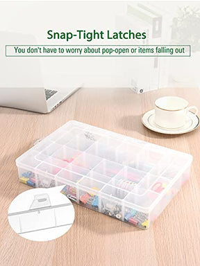 24 Grids Large Plastic Compartment Container Storage Organizer Box