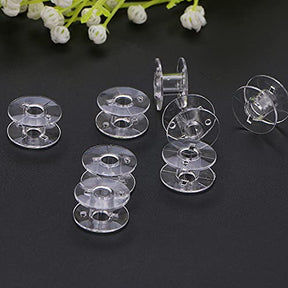 50 Pack Style Sa156 Sewing Machine Bobbins Plastic Bobbins