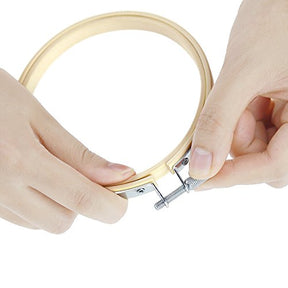 6 Inch Wooden Round Embroidery Hoops Bamboo Circle Cross Stitch Hoop