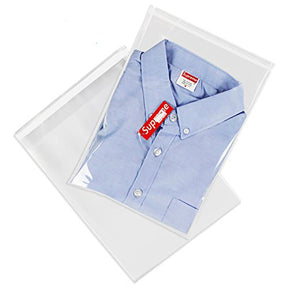 10x13 100 Count Cellophane Bags Clothing & T Shirts Clear Plastic Bags
