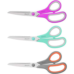 3 Pack Mint Grey Purple Scissors Sewing Scissors Craft Scissors