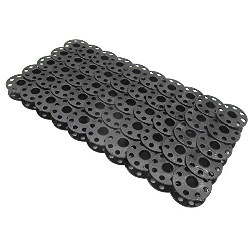 50 Pcs Black Steel Bobbins Metal Bobbins Sewing Machine Bobbins