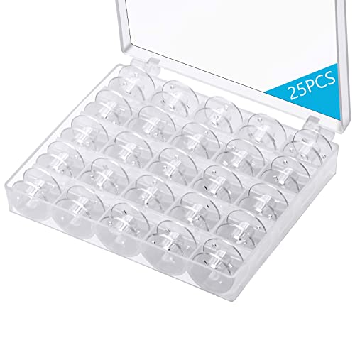 25 Pcs Bobbins For Sewing Machine Sa156 Bobbins With Case