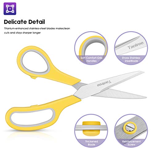40 Pack Assorted Color Stainless Steel Scissors Craft Scissors