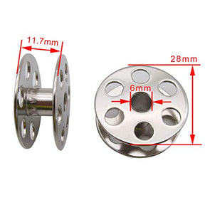 30 Pcs Large Steel Bobbins Sewing Bobbins For Double Needle Machines