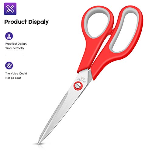 40 Pack Assorted Color Stainless Steel Scissors Craft Scissors