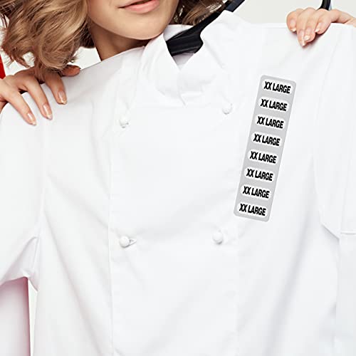 Xxl Clothing Size Strip Labels 250 Strips Per Roll Size Tags For Clothing