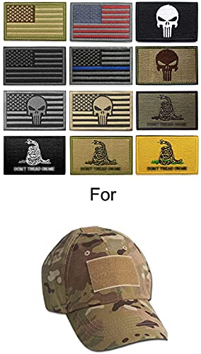 12 Pcs Bundle American Flag USA Tactical Patches Set For Military