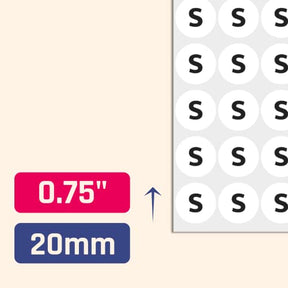 5 Sizes Pack Of 2000 Size Stickers For Clothing, Size Tags For Clothing